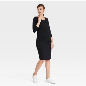 Isabel Maternity Dress in Black